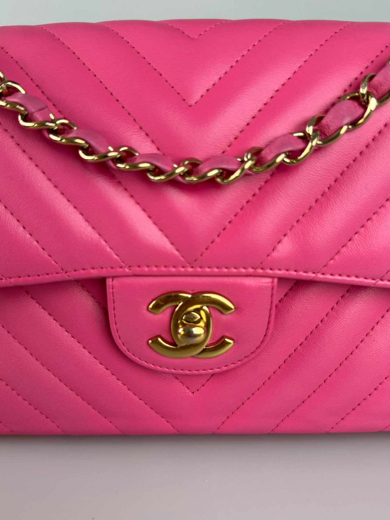 Chanel Small Quilted Flap Bag Pink Lambskin