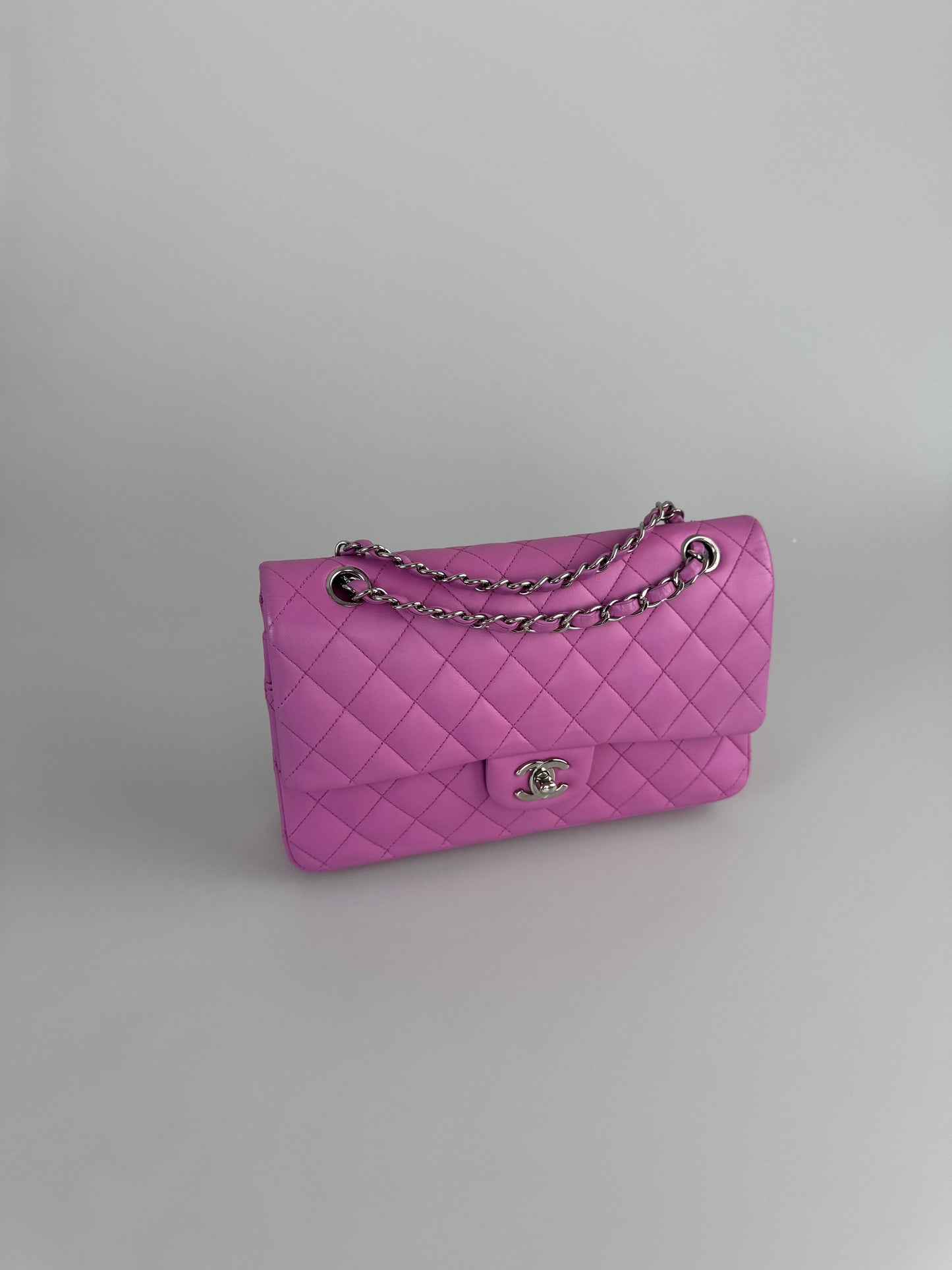 Chanel timeless flap bag medium purple