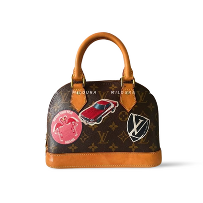 Louis Vuitton Alma BB-Tasche aus Monogramm-Canvas Braun