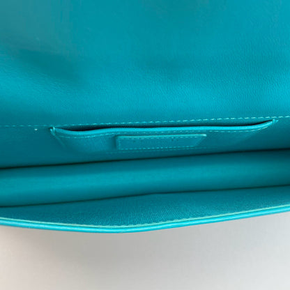 Dior Aqua Green Cannage Leather Lady Dior Chain Clutch bag