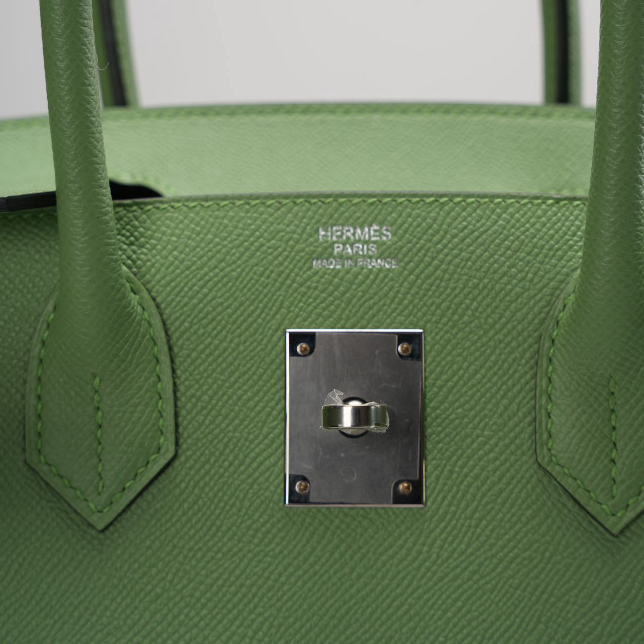 Hermes Birkin 30 Seiller Vert Avocado Green Epsom Leather with Palladium Hardware