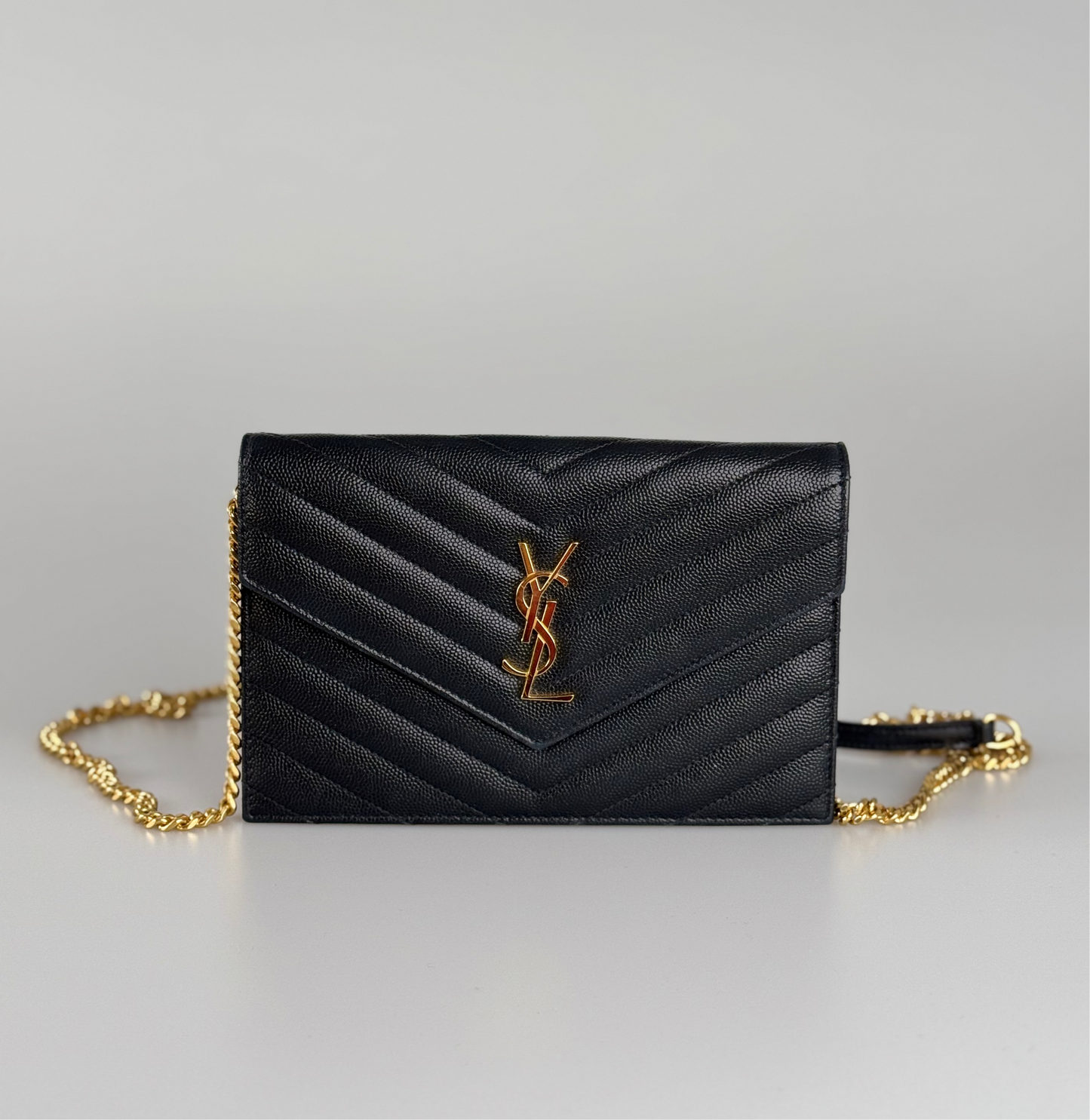 Saint Laurent YSL Chain Wallet Monogram NeroWallet On A Chain bag