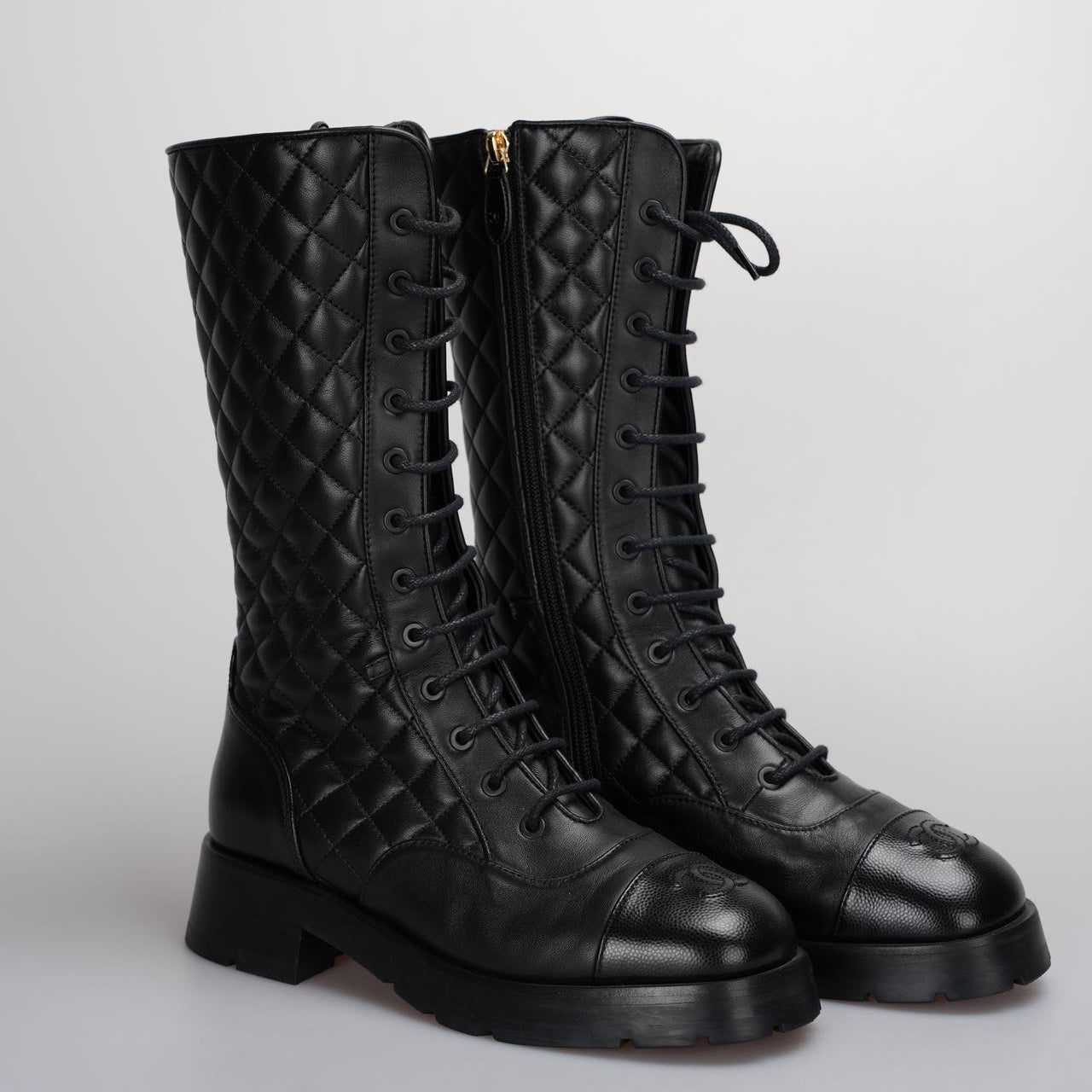 Chanel Interlocking CC Logo Moto Boots size 39 from 2022