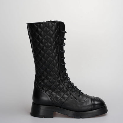 Chanel Interlocking CC Logo Moto Boots size 39 from 2022