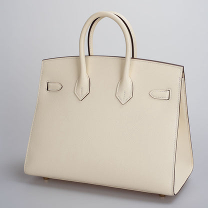 Hermes Birkin 25cm Sellier Bag in Nata Epsom Gold Hardware