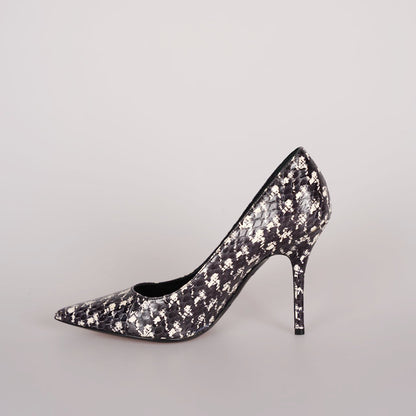 Christian Dior Classic Houndstooth Stiletto 10 cm Pumps 37 with Beige Insole