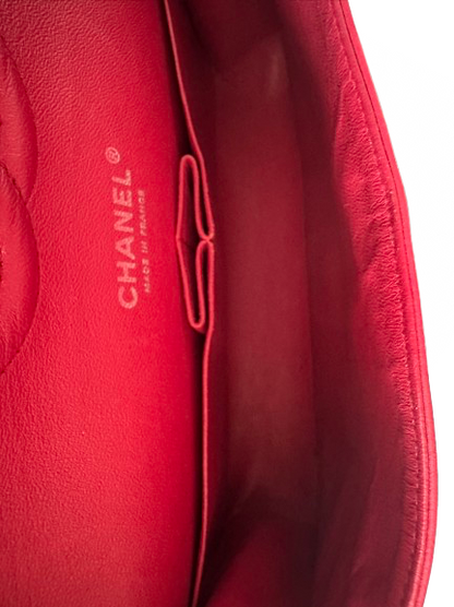 Chanel timeless red Medium Lambskin Flap Bag