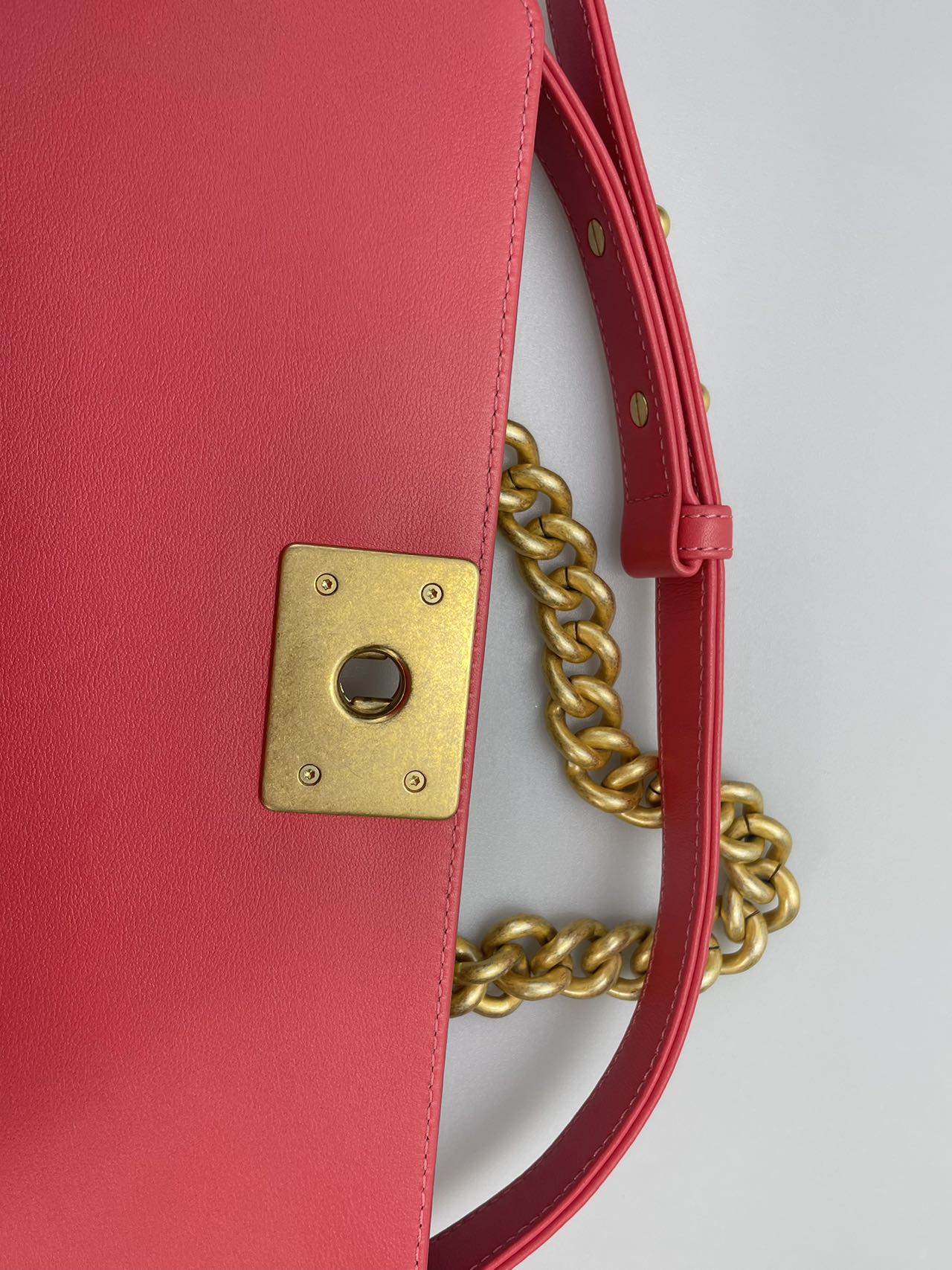 Chanel Medium Leboy Bag in Hot Pink with Gold Hardware