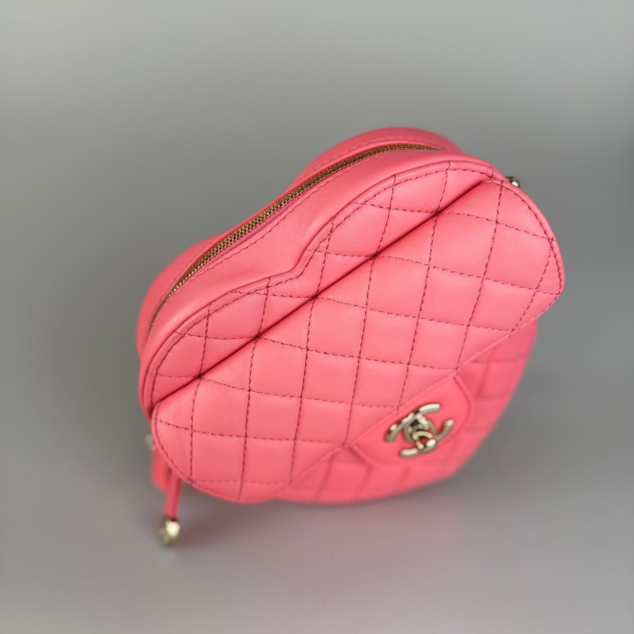 Chanel Pink Heart Bag Large