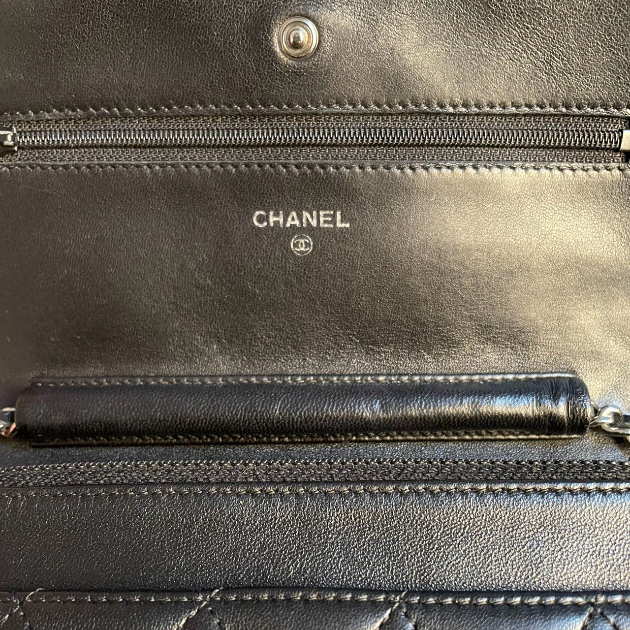 Chanel Black Classic WOC Lambskin Leather with Silver Hardware