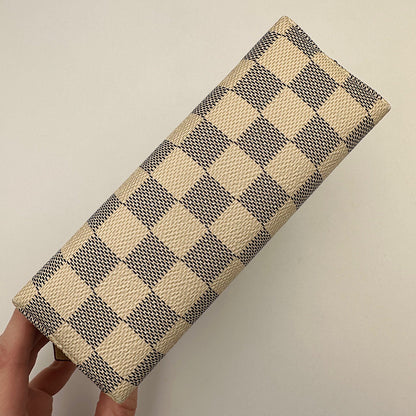 Pochette cosmétique PM damier azur