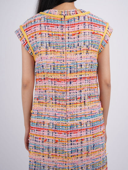 Chanel Multi-Color Tweed Dress FR 36