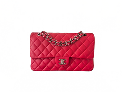 Chanel timeless red Medium Lambskin Flap Bag