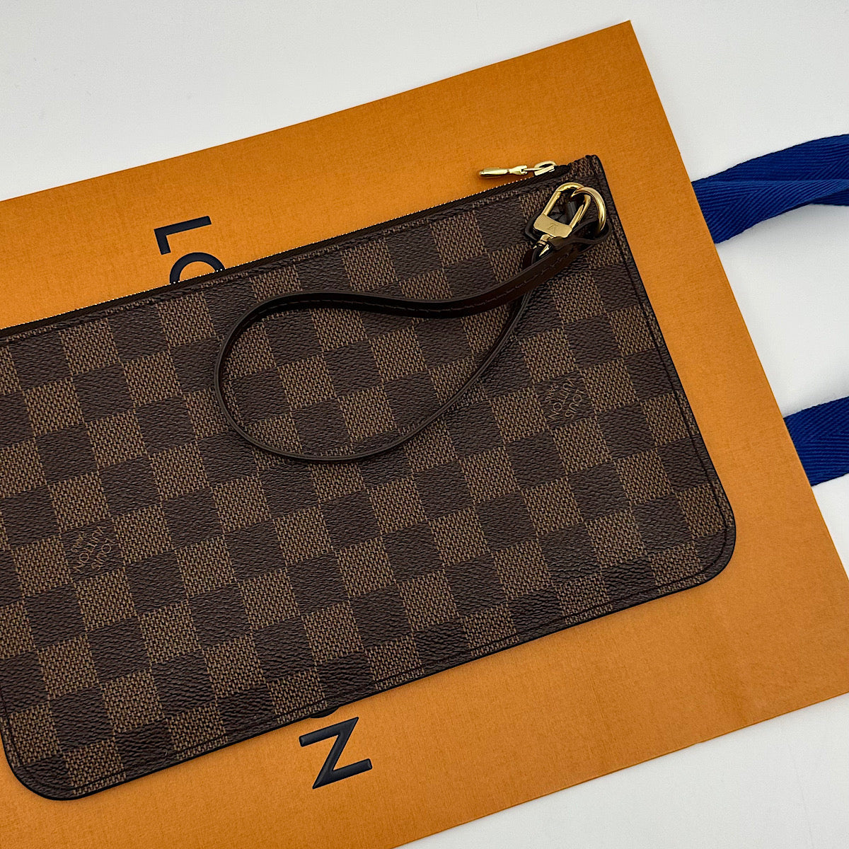 Pochette Neverfull damier ébène