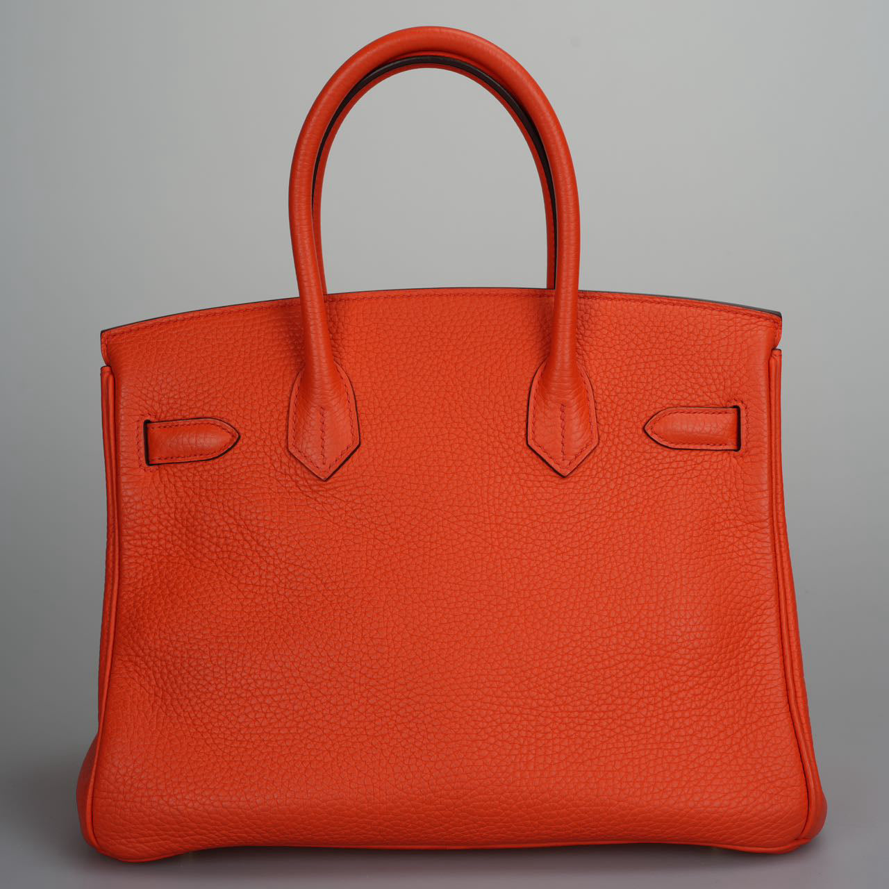 Hermes Birkin 30 Handbag in Orange Togo Leather with Gold Hardware