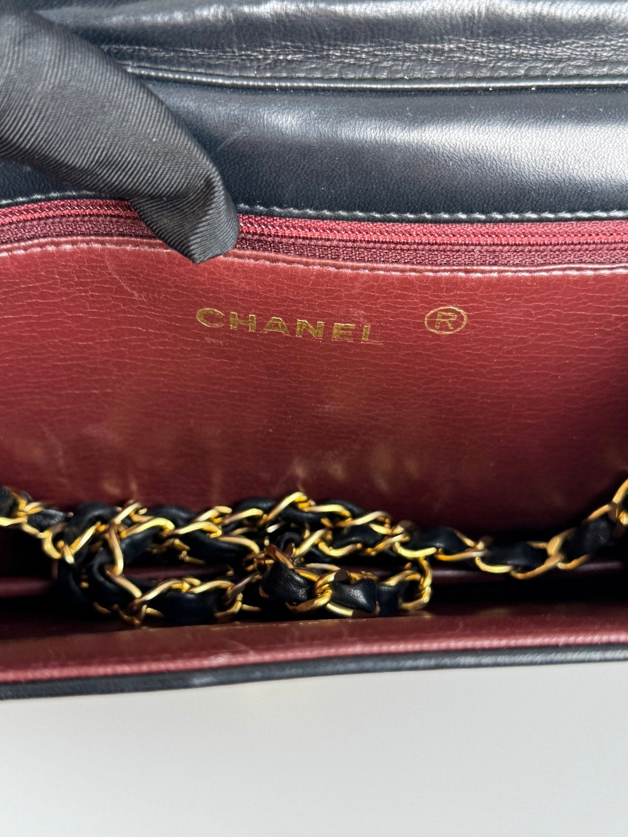 Chanel vintage Matelassé Lambskin Shoulder Bag Black