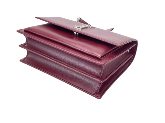 Saint Laurent Sunset bag in Burgundy