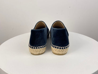 Chanel Blue Flats with CC logo 38