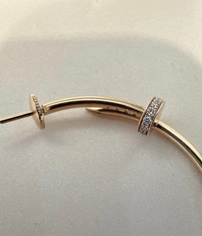 Cartier Juste Un Clou Diamond Hoop Earring in 18k rose Gold 0.17 CTW