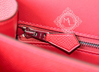 Hermes Rouge Casaque Red Epsom Constance MM 24/25 Handbag