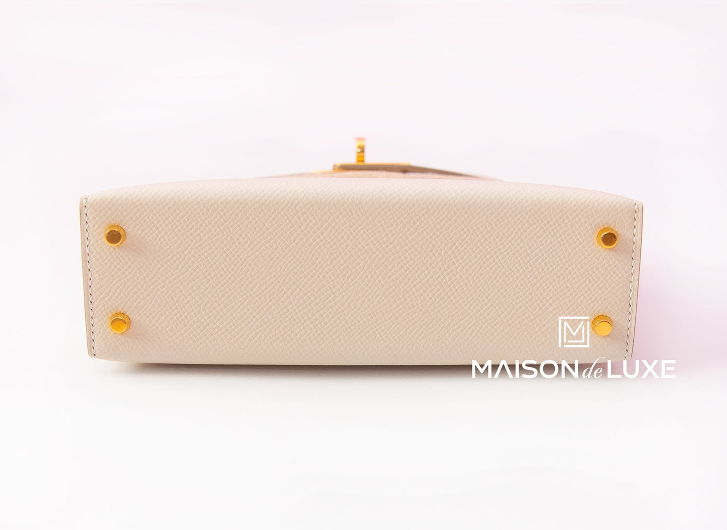 Hermes Mini Kelly II 20 Craie Epsom Gold Hardware