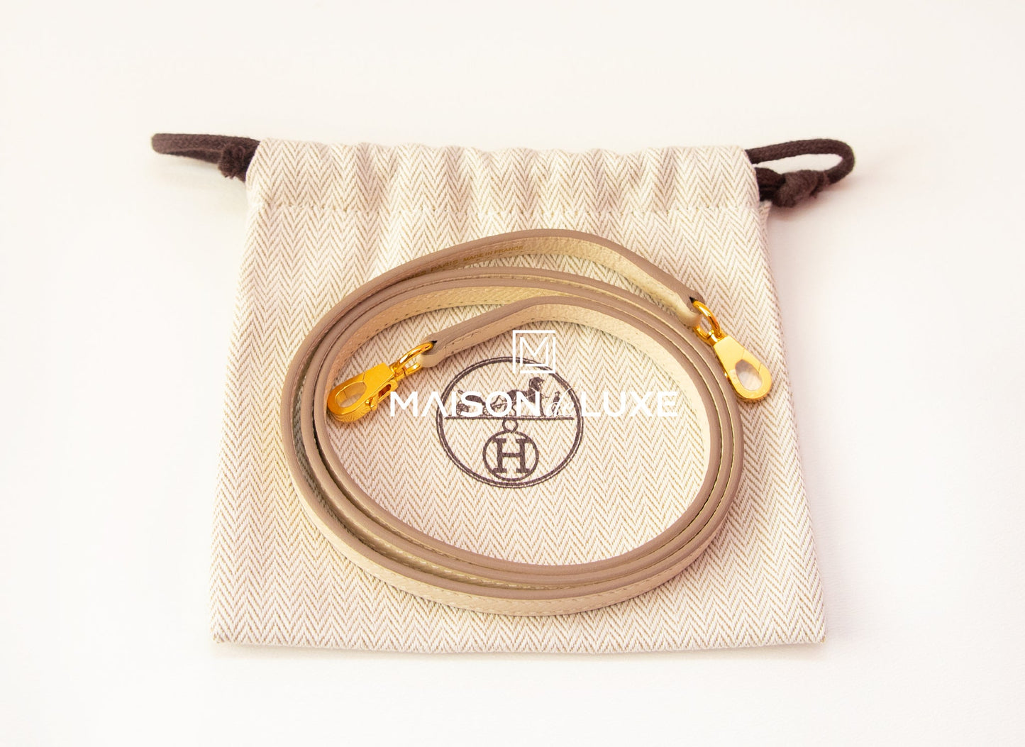 Hermes Mini Kelly II 20 Craie Epsom Gold Hardware