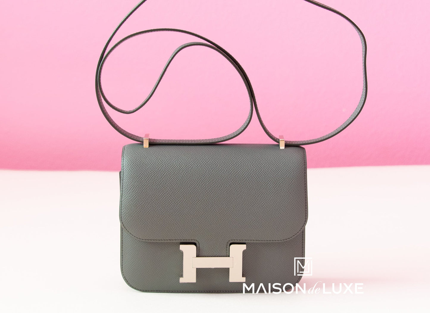 Hermes Constance Mini 18 Vert Amande Epsom Handbag