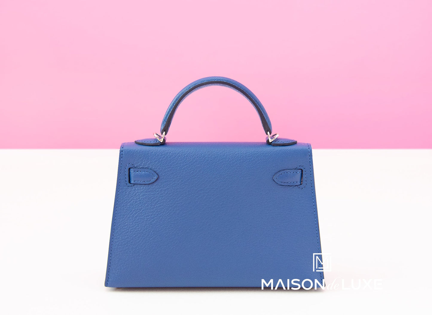 Hermes Mini Kelly II 20 Blue Brighton / Rose Pourpre