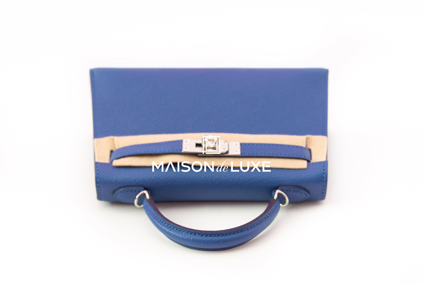 Hermes Mini Kelly II 20 Blue Brighton / Rose Pourpre