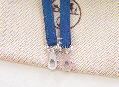 Hermes Mini Kelly II 20 Blue Brighton / Rose Pourpre