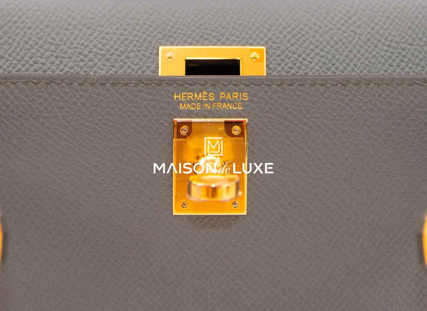 Hermes Mini Kelly II 20 Vert Amande Epsom Gold Hardware