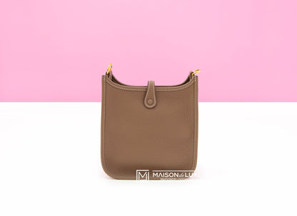 Hermes Etoupe Mini TPM Evelyne Messenger Bag