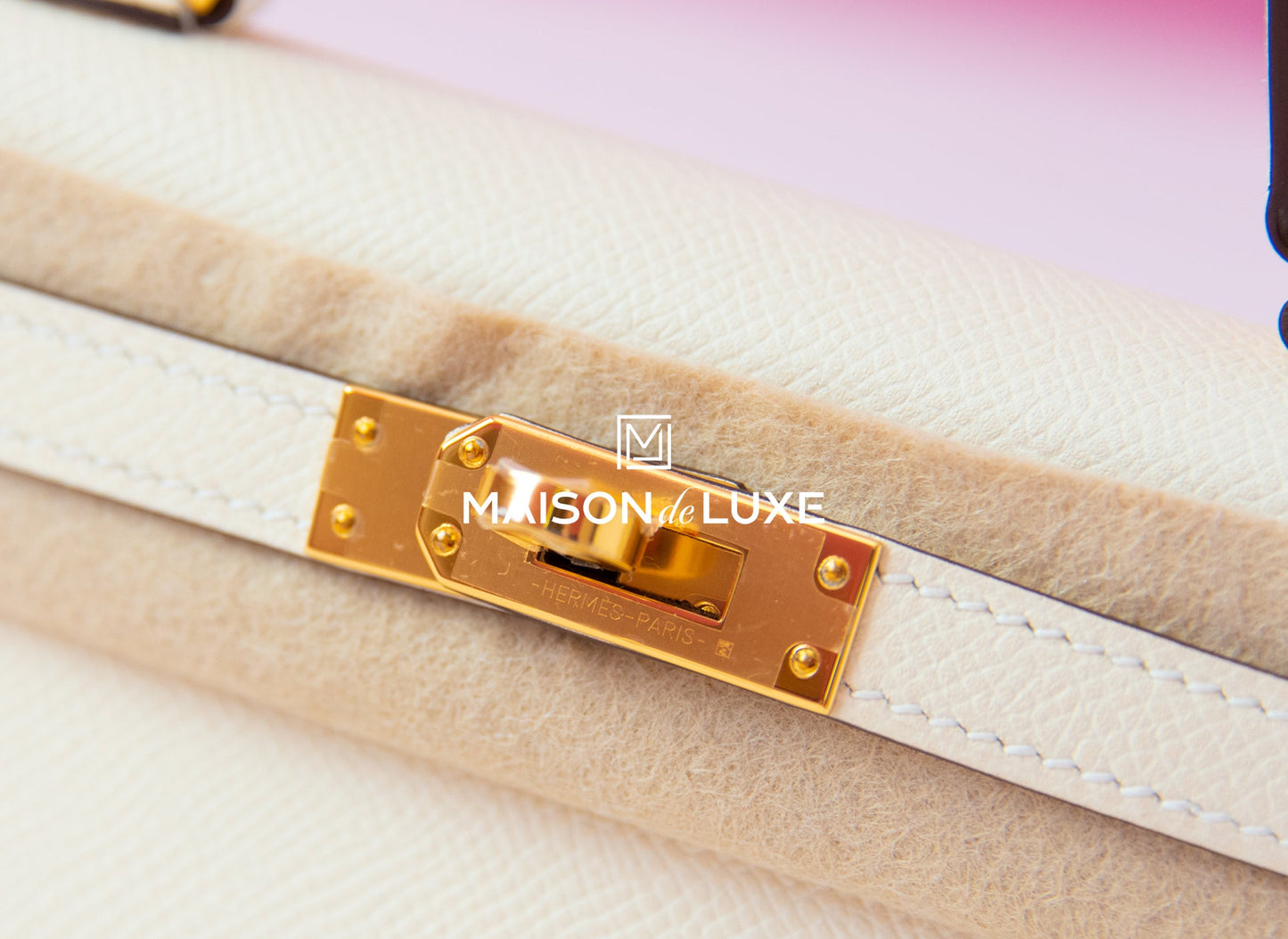 Hermes Mini Kelly II 20 Nata Epsom Gold Hardware