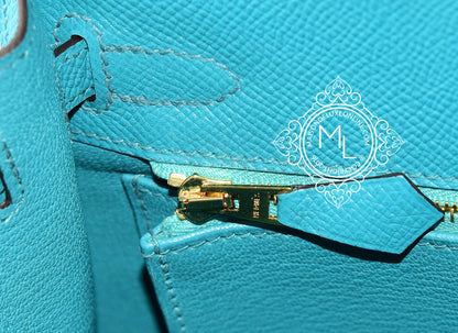 Hermes Bleu Blue Paon GHW Epsom Sellier Kelly 25 Handbag- Payment 1 of 2