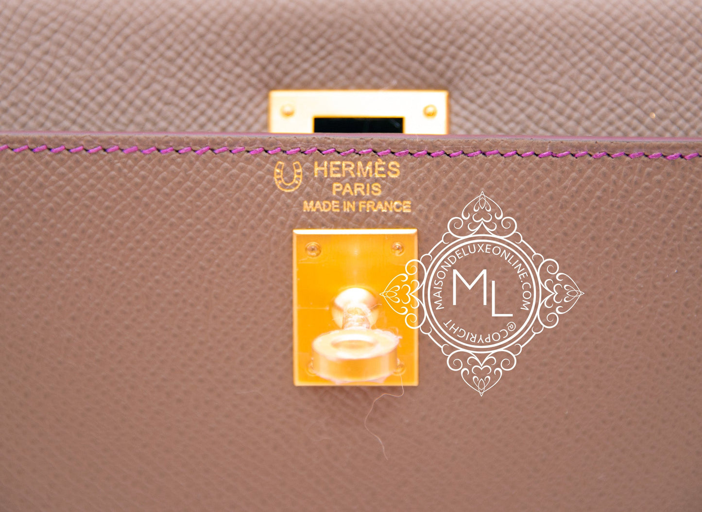 Hermes Etoupe + Gris Mouette HSS Sellier Kelly 25 Handbag