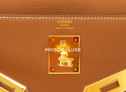 Hermes Kelly 28 Gold Togo GHW Handbag