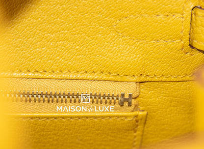 Hermes Jaune Ambre Togo GHW Birkin 25 Handbag