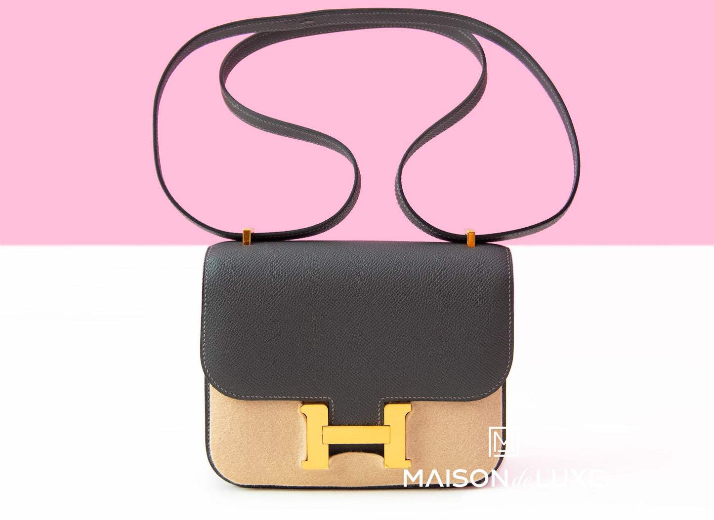 Hermes Constance Mini 18 Graphite Epsom