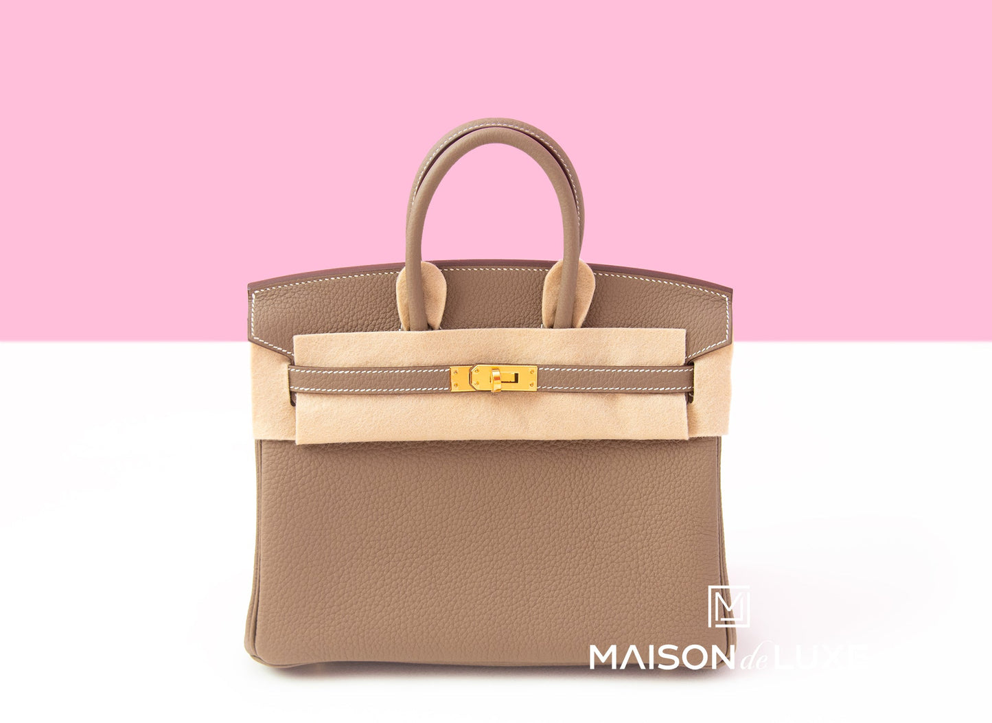 Hermes Birkin 25 Etoupe Togo Gold Hardware