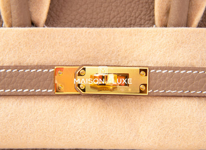 Hermes Birkin 25 Etoupe Togo Gold Hardware