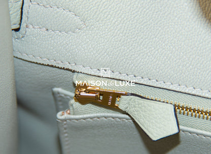 Hermes Birkin 25 Gris Neve Togo Gold Hardware