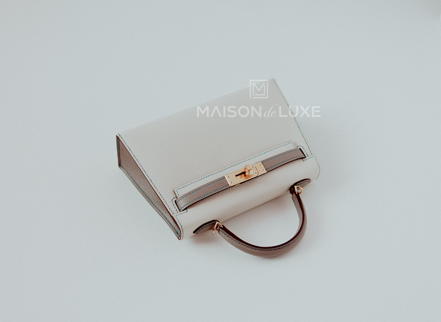 Hermes Mini Kelly II 20 Craie / Gris Asphalte HSS Epsom