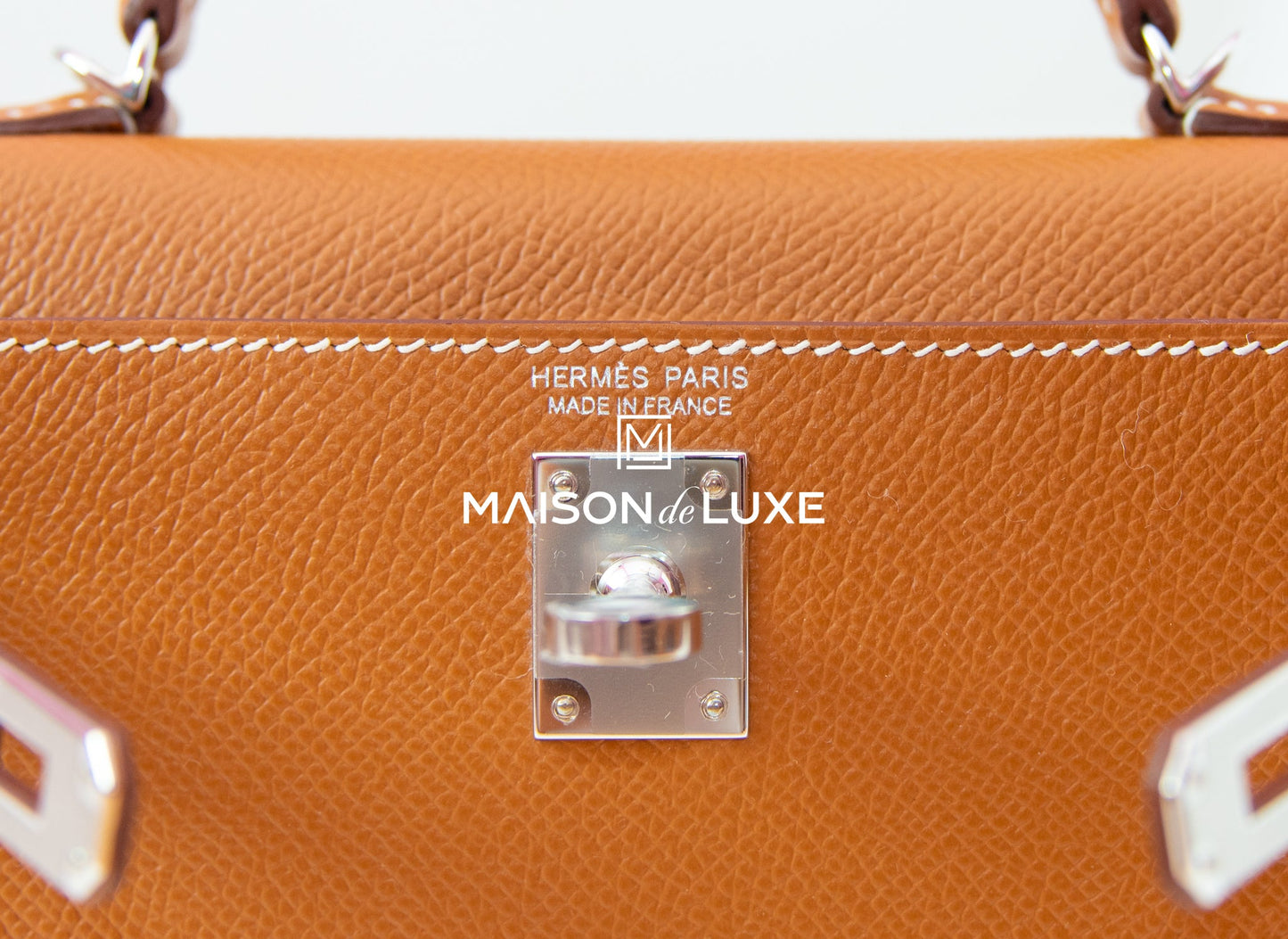 Hermes Mini Kelly II 20 Gold Epsom Palladium Hardware