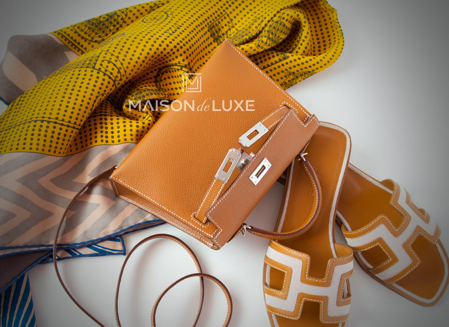 Hermes Mini Kelly II 20 Gold Epsom Palladium Hardware