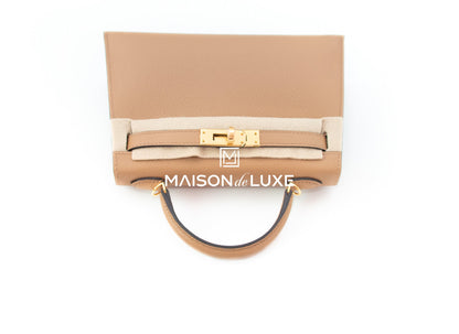 Hermes Mini Kelly II 20 Chai Epsom Gold Hardware