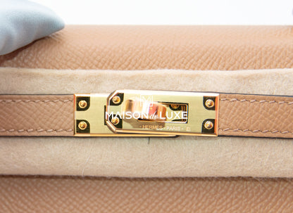 Hermes Mini Kelly II 20 Chai Epsom Gold Hardware