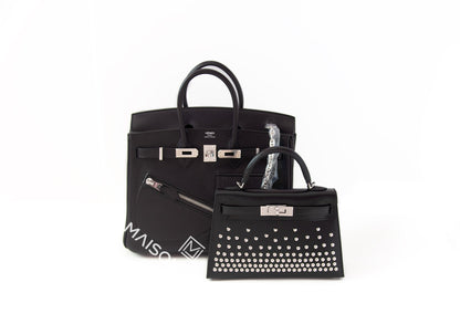 Hermes Rock Birkin 25 Black Volupto