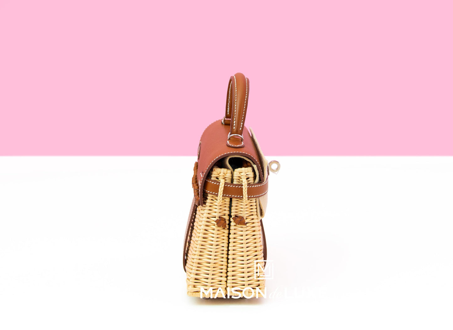 Hermes Kelly Picnic Mini Fauve Handbag