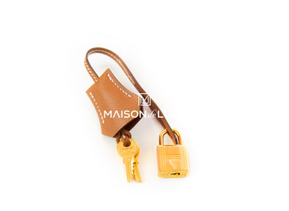 Hermes Kelly Sellier 25 Gold Brown Epsom Handbag