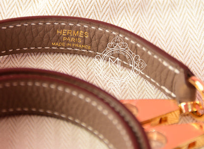 Hermes Etoupe GHW Togo Kelly 28 Handbag